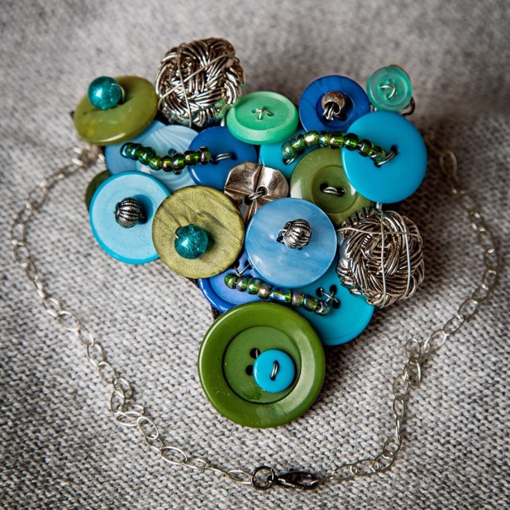 Green and Blue Vintage Necklace